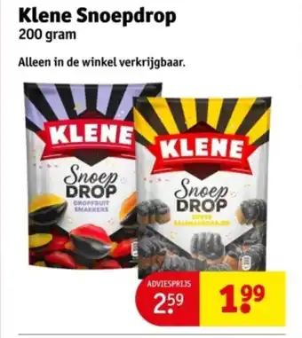Kruidvat Klene snoepdrop aanbieding