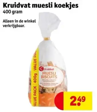 Kruidvat Kruidvat muesli koekjes aanbieding