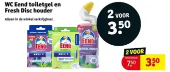 Kruidvat Wc eend toiletgel en fresh disc houder aanbieding