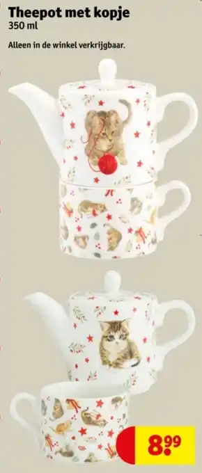 Kruidvat Theepot met kopje aanbieding