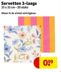 Kruidvat Servetten 3-laags aanbieding