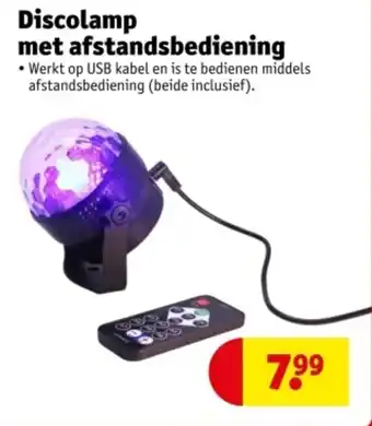 Kruidvat Discolamp met afstandsbediening aanbieding