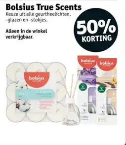 Kruidvat Bolsius true scents aanbieding