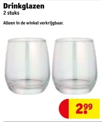 Kruidvat Drinkglazen aanbieding