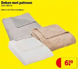 Kruidvat Deken met patroon aanbieding