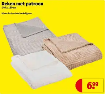 Kruidvat Deken met patroon aanbieding