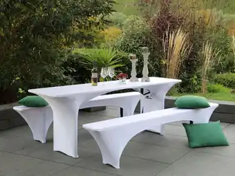 Lidl GO-DE Textil Hoes voor tuinbank en tuintafel aanbieding
