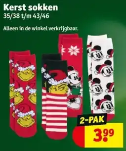 Kruidvat Kerst sokken aanbieding