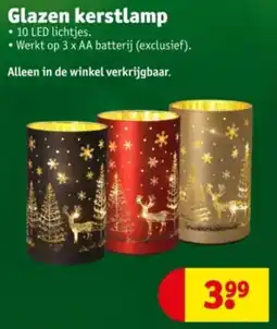 Kruidvat Glazen kerstlamp aanbieding