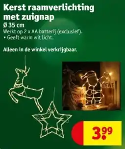 Kruidvat Kerst raamverlichting met zuignap aanbieding