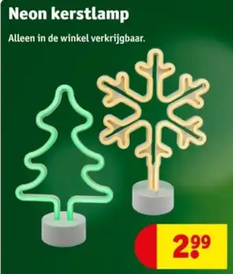 Kruidvat Neon kerstlamp aanbieding