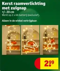 Kruidvat Kerst raamverlichting met zuignap aanbieding
