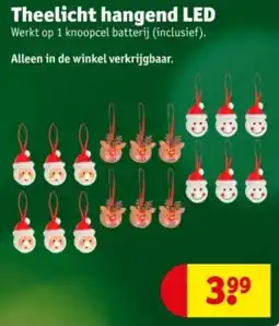 Kruidvat Theelicht hangend led aanbieding