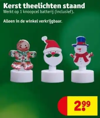 Kruidvat Kerst theelichten staand aanbieding