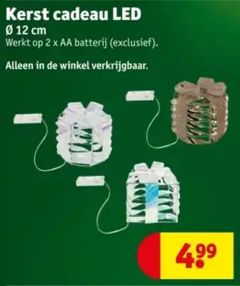 Kruidvat Kerst cadeau led aanbieding