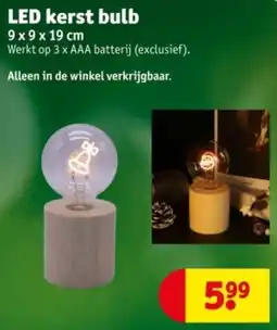 Kruidvat Led kerst bulb aanbieding