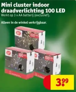 Kruidvat Mini cluster indoor draadverlichting 100 led aanbieding
