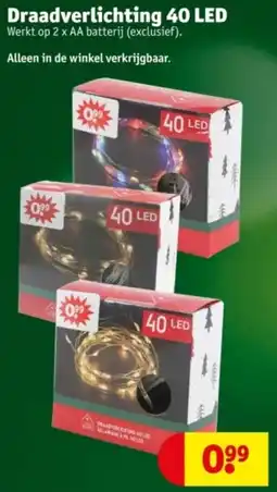 Kruidvat Draadverlichting 40 led aanbieding