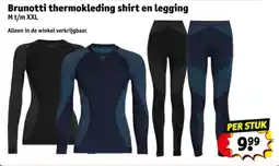 Kruidvat Brunotti thermokleding shirt en legging aanbieding