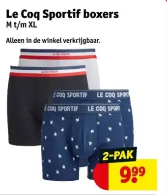 Kruidvat Le coq sportif boxers aanbieding