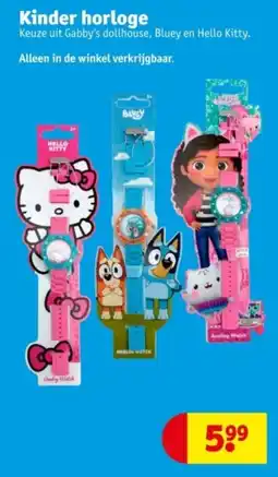 Kruidvat Kinder horloge aanbieding