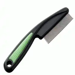 Pets Place Ferplast Stofkam Kat Zeer Fijn - Kattenvachtkam - 15x4 cm Zwart Lime aanbieding