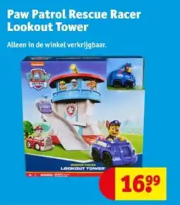 Kruidvat Paw patrol rescue racer lookout tower aanbieding