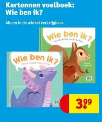 Kruidvat Kartonnen voelboek wie ben ik aanbieding