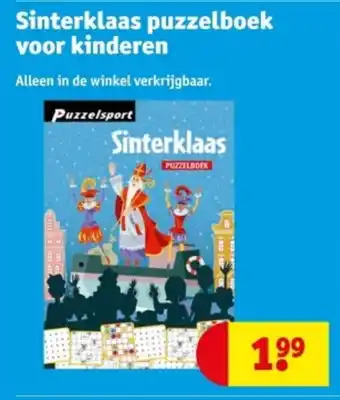 Kruidvat Sinterklaas puzzelboek voor kinderen aanbieding