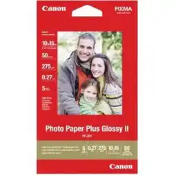 Amazon Canon PP-201 10x15cm glanzend fotopapier (50 vellen) aanbieding