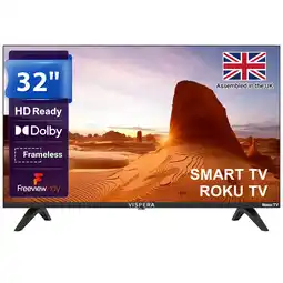 Joybuy Vispera 32 LED HD Ready Smart Roku TV-Rx32T1(Freeview HD) aanbieding