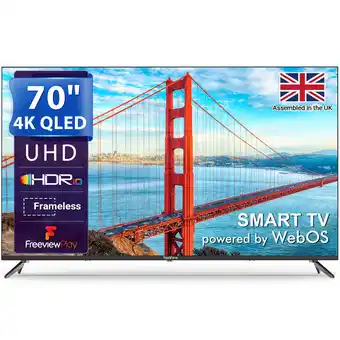 Joybuy TeeView 70 QLED 4K HDR Smart Web OS TV-TV70UUW(Dolby Audio,Gaming Hub,Freeview Play) aanbieding