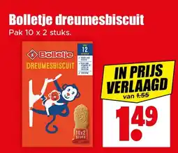 Dirk Bolletje dreumesbiscuit aanbieding