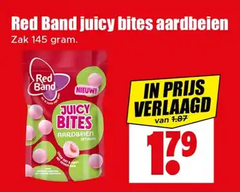 Dirk Red band juicy bites aardbeien aanbieding