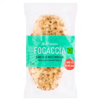 PLUS Mediterraneo Focaccia knoflook mozzarella aanbieding