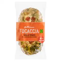 PLUS Mediterraneo Focaccia basilicum, kaas & tomaat aanbieding
