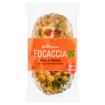 PLUS Mediterraneo Focaccia basilicum, kaas & tomaat aanbieding