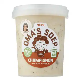 PLUS Oma's Soep Champignonsoep aanbieding