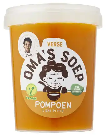 PLUS Oma's Soep Pompoensoep licht pittig aanbieding