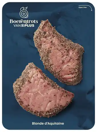 PLUS PLUS Boerentrots Rundersteak peper 2 st aanbieding