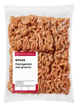 PLUS PLUS Boerentrots Pastagehakt met groente aanbieding