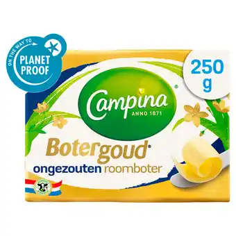 PLUS Campina Botergoud verse roomboter ongezouten aanbieding