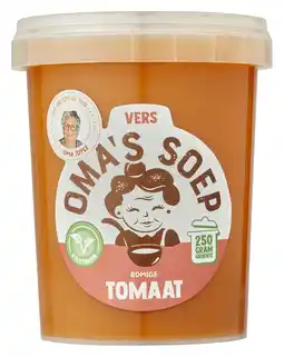 PLUS Oma's Soep Romige tomatensoep aanbieding