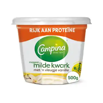 PLUS Campina Magere kwark vanille aanbieding