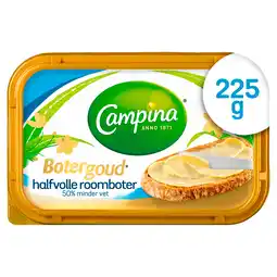 PLUS Campina Botergoud Roomboter 50% aanbieding