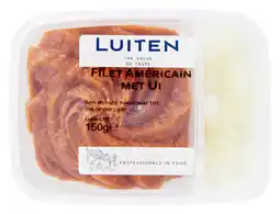 PLUS Luiten Filet Americain met ui aanbieding