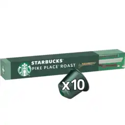 PLUS Starbucks Nespresso koffiecups pike place aanbieding