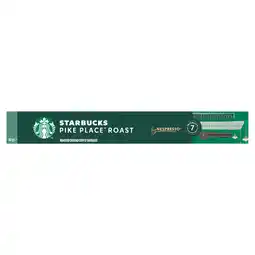 PLUS Starbucks Nespresso koffiecups pike place aanbieding