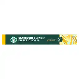PLUS Starbucks Nespresso koffiecups blonde espresso aanbieding