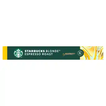 PLUS Starbucks Nespresso koffiecups blonde espresso aanbieding